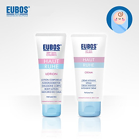 Combo kem chàm sữa toàn thân Đức EUBOS 50ml + lotion dưỡng ẩm cho bé 125ml EUBOS