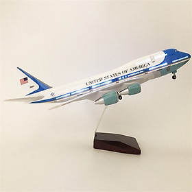 Mô hình máy bay Air Force One B747 United States of American 47 cm có đèn