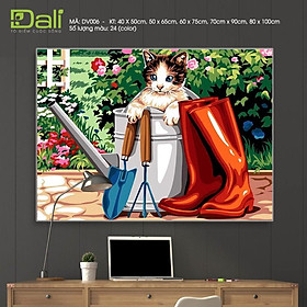 Mua Tranh treo tường tự tô màu số hóa DALI Tranh Thú Cưng DV006