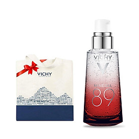 Bộ Dưỡng Chất Khoáng Núi Lửa Cô Đặc Vichy Mineral 89 Màu Đỏ 50ml (Phiên Bản Giới Hạn) + Tặng Túi Thời Trang Vichy