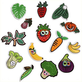 SET 10 MIẾNG STICKER THÊU ỦI HÌNH RAU CỦ QUẢ MS7666495