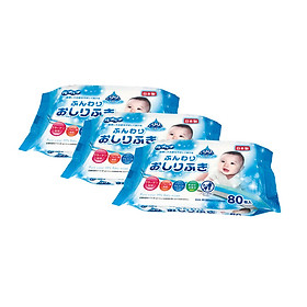 Combo 3 gói giấy ướt Nhật Bản tinh khiết Life-do. Plus an toàn cho bé từ sơ sinh