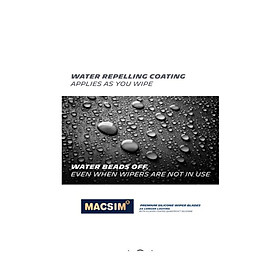 Combo cần gạt nước mưa ô tô Nano Silicon Macsim cho xe Honda CIVIC 2017-2018