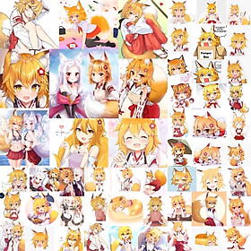 Ảnh Sticker Senko-san 30-60 cái ép lụa khác nhau/ hình dán senko-san