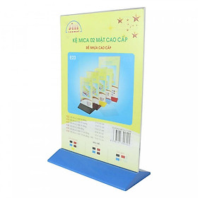 Nơi bán Kệ 2 mặt mica SM E20 (KT: 10cm x 20cm) đế nhiều màu. - Giá Từ -1đ