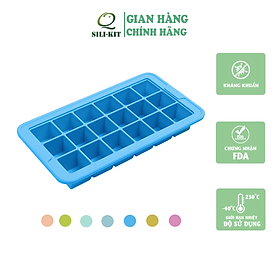 Mua Khay làm đá bằng silicone - Xanh da trời