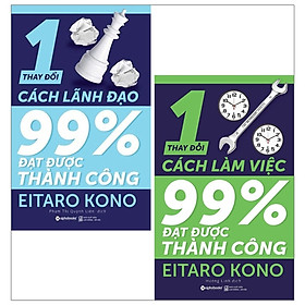 Bộ sách Thay Đổi 1% Cách Làm Việc - Lãnh Đạo Đạt Được 99% Thành Công (Bộ 02 Cuốn) - Tặng kèm sổ tay