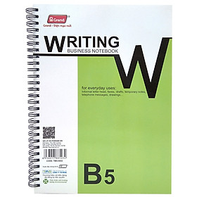 Sổ Grand B5 Dày - Mẫu 4 - Màu Xanh Lá