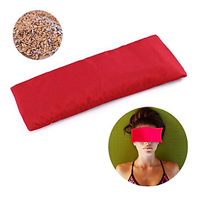 Gối mắt massage thư giãn chứa hạt oải hương, hạt lanh, với chất vải mềm mịn, hỗ trợ giấc ngủ ngon-Màu đỏ