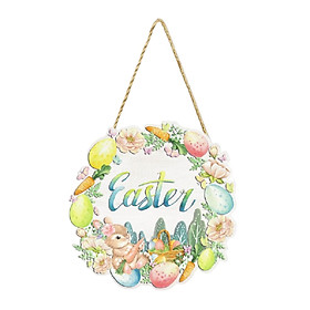 Window Hanging Sign Easter Door Sign for Party Supplies Fireplace Decor