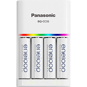 Bộ sạc nhanh và 4 viên Eneloop Panasonic 2000 mah - Hàng chính hãng