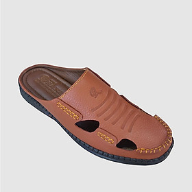 Dép Bít Mũi Nam HÀ NAM Da Bò Thật Cao Cấp GSB20118