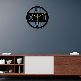 Nordic Style Wall Clock Mirrored 12inch Decorative Quartz Clocks Silent Non-Ticking for Office