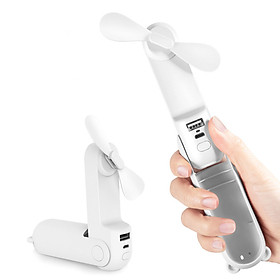 Quạt mini cầm tay Jisulife F8 đa năng hình gấu Bear- Kiêm đèn pin, sạc dự phòng tiện dụng - Không gây ồn – Có thể gấp gọn không dây - Cổng USB sạc nhanh 3 giờ - Hoạt động 24 giờ bền bỉ - Hàng chính hãng