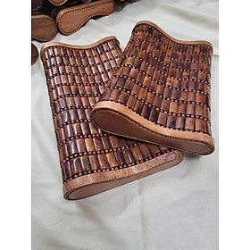 Gối Công Thái Học , Gối Hạt Gỗ Cao Cấp - Kích Thước 36cmx24cmx8/4cm Hỗ Trợ Ngủ Sâu Cải Thiện Lưu Thông Máu Giảm Đau Cổ