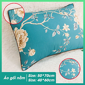 Mua Vỏ gối nằm Amanda  chất liệu cotton lụa satin Hàn Quốc mềm mịn thoáng mát