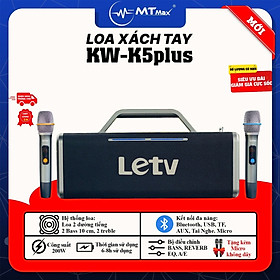 Mua Loa Xách Tay Bluetooth KW K5Plus - Công Suất Cực Lớn 200W  Sử Dụng Liên Tục Đến 8 Giờ  Đèn LED RGB Nhiều Chế Độ  Âm Thanh Siêu Khủng  Tặng Kèm Micro Không Dây Karaoke.  hàng chính hãng