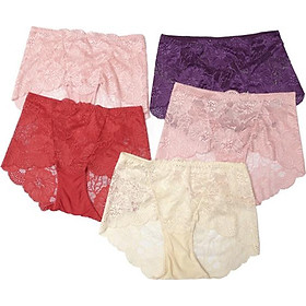 Bộ 5 Quần Lót Ren Hoa Cho Người Béo Mập, Bầu Cao Cấp