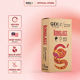 Bao cao su ôm khít, kéo dài thời gian G'EXlife Longlast
