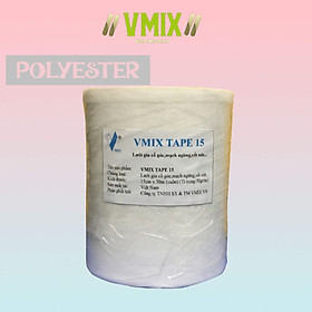 [15cmx50m] Lưới gia cố chống thấm polyester gia cường chống thấm như mạch ngừng,chân tường,cổ ống , lỗ ti sắt, VMIX TAPE 15 . Chống thấm VMIX.