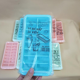 Mua Vỉ Đá 16 Viên Kèm Nắp Khay Làm Đá Tủ Lạnh Chất Liệu Nhựa Dẻo Cao Cấp Không Độc Hại - Chính Hãng Việt Nhật