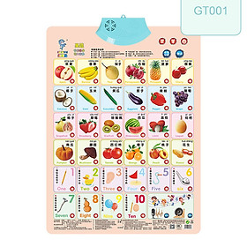 Coated Paper Audio Wall Chart Toy Vocal Early Education Educational Toy