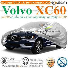 Bạt che phủ xe ô tô Volvo XC60 3 lớp cao cấp