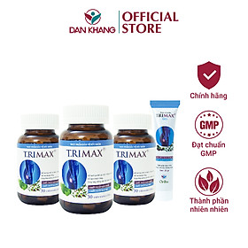 Combo 3 Hộp Viên Uống Và 1 Kem Bôi Hỗ Trợ Co Thắt Búi Trĩ Trimax