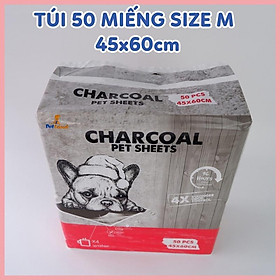 Tã lót chuồng cho chó mèo Charcoal than hoạt tính