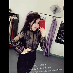 Đầm body ren váy thun đính chuỗi