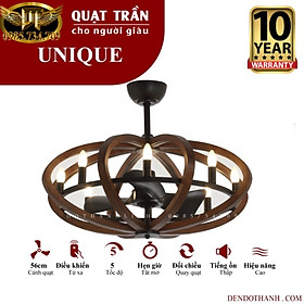 Mua Quạt trần mr vũ UNIQUE quạt trần cho người giàu mẫu hiện đại phong cách bắc âu cao cấp QTD