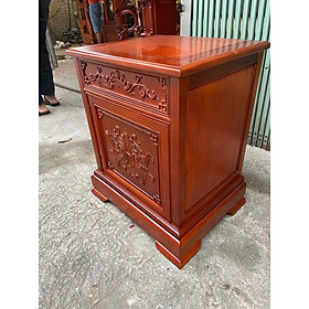 Tủ táp kê đầu giường gỗ gụ hàng hoàn thiện đẹp