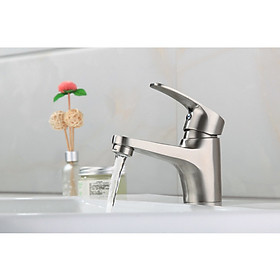 Mua vòi rửa mặt inox 304 - tặng kèm dây cấp nước nóng lạnh