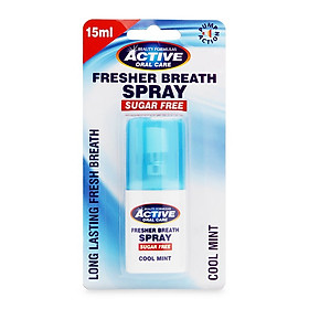 Xịt thơm miệng Beauty Formulas Fresher Breath Spray 15ml - hương bạc hà ​​​​​​​