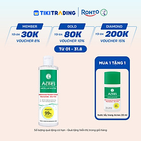 Nước tẩy trang cho da mụn Acnes Micellar Water 200ml