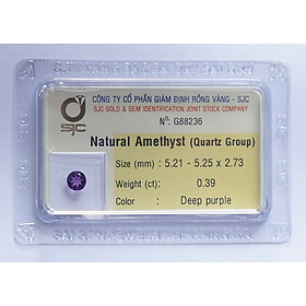 Mua Mặt đá thạch anh tím Amethyst tự nhiên mài giác tròn