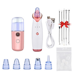Máy Xông Hơi Và Phun Sương Cầm Tay Nano + Thiết Bị Hút Mụn Đầu Đen Bằng Điện