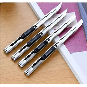 Mua Dao rọc giấy lưỡi nhỏ cắt giấy văn phòng vỏ kim loại siêu bén - miếng lót chuột