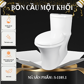 Mua BỒN CẦU MỘT KHỐI  CAO CẤP MÃ S-1105.1 ( SPIRIT )