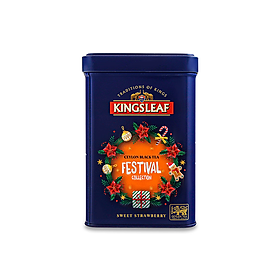 Trà Kingsleaf Basilur vị dâu tây ngọt - 50g hộp thiếc