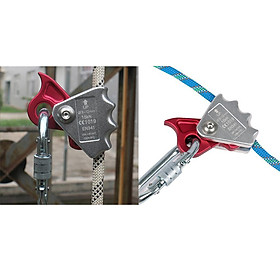 2pcs Rock Climbing Rope Grab Protecta Ascender Riser Clamp for Rope Access, Fall Protection Safety Gear Outdoor Sports Caving Rescue Rigging