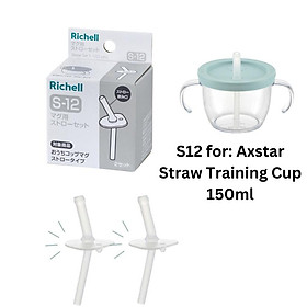 Cốc tập uống 3 giai đoạn AXSTARS Richell Nhật Bản chống sặc cho bé từ 6 tháng | Baby