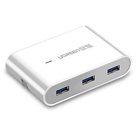 Mua Ugreen UG30280US149TK 5CM màu Trắng HUB chuyển đổi USB 3.0 sang 3 USB 3.0 + LAN hỗ trợ nguồn MICRO USB tốc độ 100 Mbps - HÀNG CHÍNH HÃNG