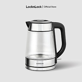 Mua Ấm đun siêu tốc thủy tinh Locknlock Glass Electric Kettle 1.8L EJK256BLK  Hàng chính hãng  có đèn led  lưới lọc -JoyMall