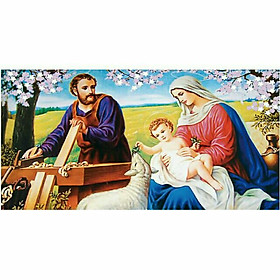 Mua Tranh đính đá GIA ĐÌNH THÁNH GIA DF2851(50×80CM ) chưa đính