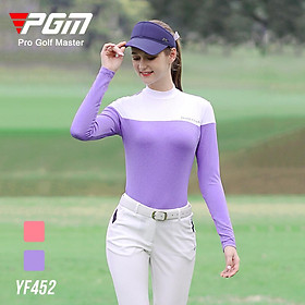 Áo dài tay nữ chơi golf - Chất liệu polyester kết hợp spandex cao cấp PGM - YF452