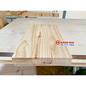 [MS102] Tấm gỗ thông mặt rộng 10cm x dày 1,5cm x dài 50cm + láng mịn 4 mặt