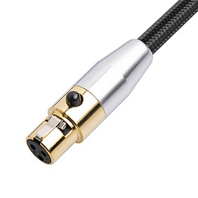 4.5mm XLR Male to Mini XLR Female Adapter Cable, 3-pin XLR Male to 3-pin Mini XLR Female Adapter Cable