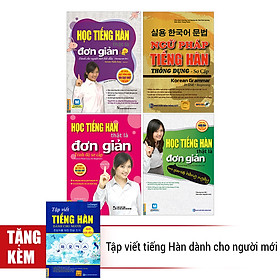 Combo Học Tiếng Hàn Đơn Giản + Ngữ Pháp Cho Người Mới Bắt Đầu (Tặng Kèm Tập Viết Tiếng Hàn Dành Cho Người Mới Bắt Đầu)
