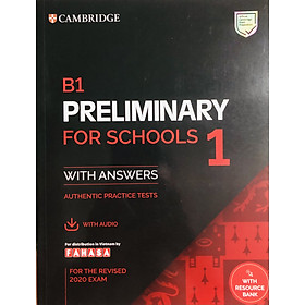Cambridge - B1 Preliminary with answers with Audio and Resource Bank